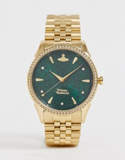 Wallace green face watch (with box)