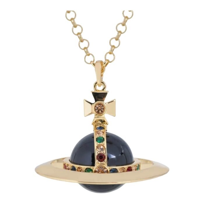 37E91CC4-1CDE-4794-ADDE-AE5B34189395.jpg 30MM ORB Classic Saturn Pendant Necklace (with box)