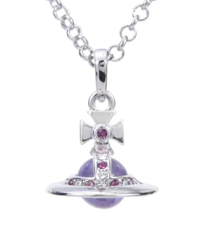 3F4CB1BA-7AEC-465F-96FB-CDAAFC2ADA47.jpg purple & silver orb necklace (with box)