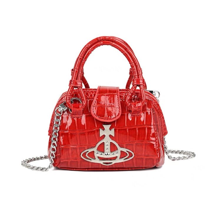 4ACB5949-D7C9-4694-8769-DE13C458FD7E.jpg Mini red and black handbag (with dustbag)