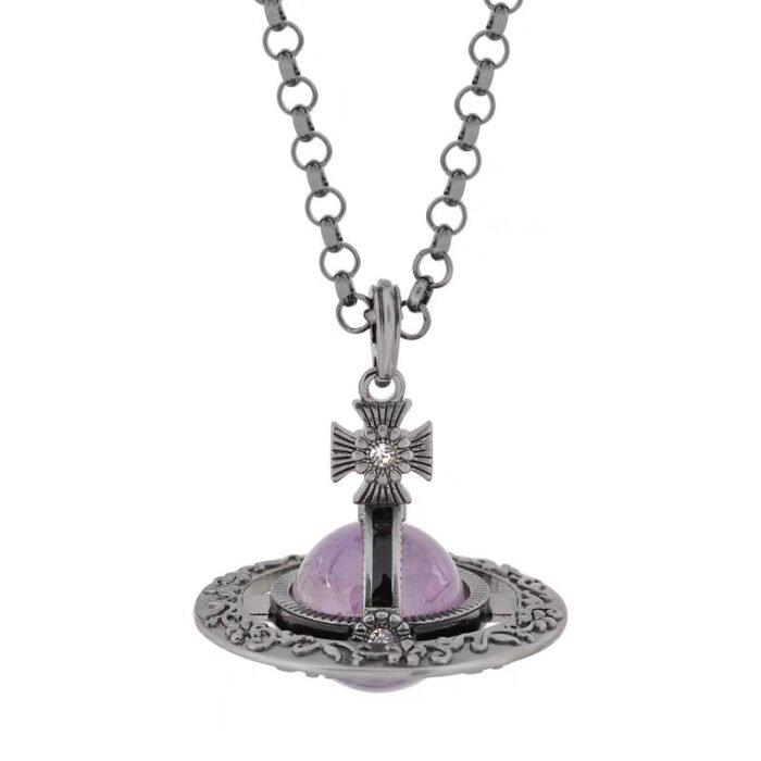 5610734F-34EB-47EE-92F9-EE0CDE3FD70F.jpg black and purple orb necklace (with box)
