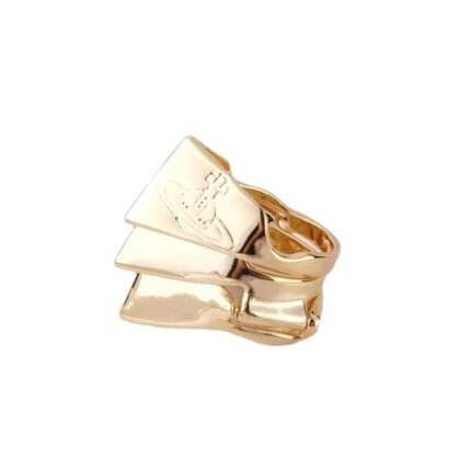 gold foldable amour ring