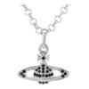 Classic Full Diamond Saturn Necklace