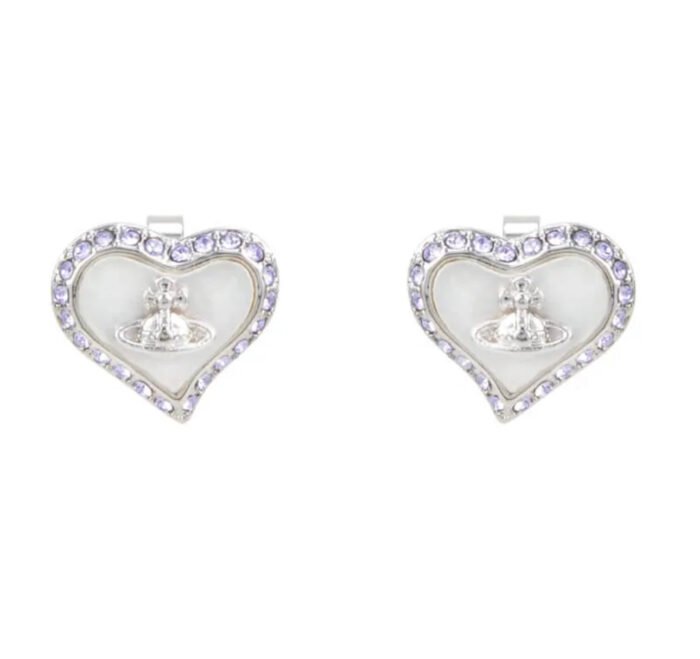 Petra heart earrings (with box)