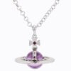 7F114944-9B8A-40CF-B527-5FFC9DA0514D.jpg purple & silver orb necklace (with box)