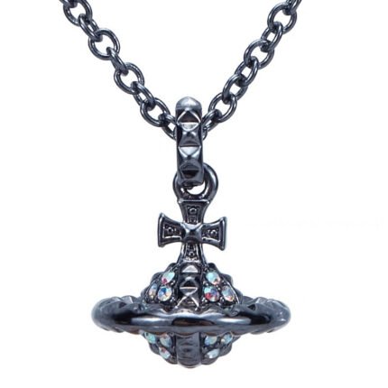 Black orb necklace (with box)