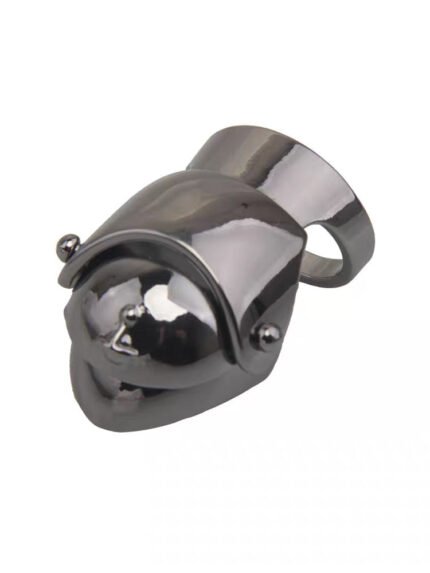 gun metal amour ring (with box)