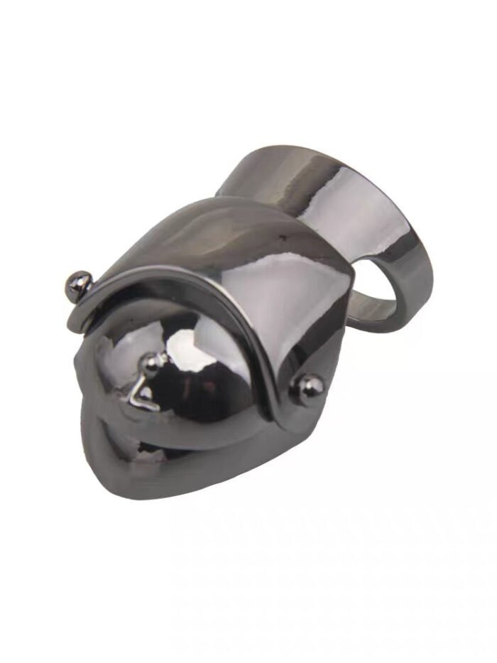 gun metal amour ring (with box)