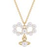 VIVIANA Pearl Bow Necklace