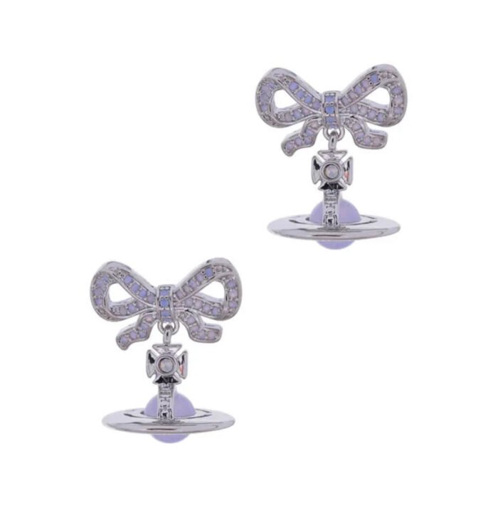 bow earrings (with box)