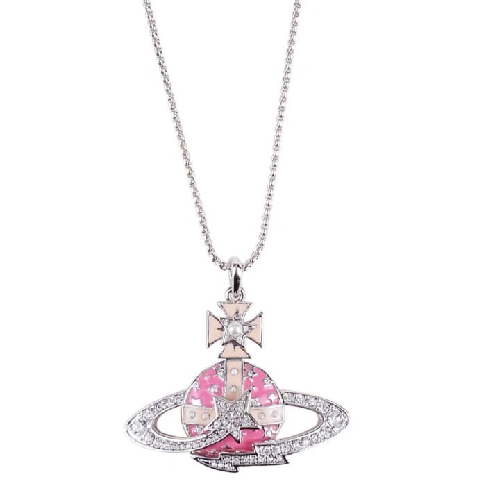 BE8CBF3A-F3DB-430E-B39B-D6492A581935.jpg pink and cream galaxy orb necklace (with box)