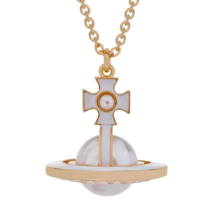 C3D5BE1D-8495-45A9-BF76-174CCDEA3B94.jpg white and gold orb necklace (with box)