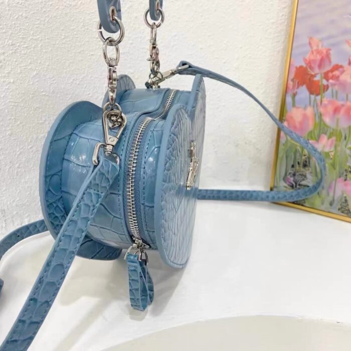 Blue Josephine heart crossbody handbag (with dust bag)