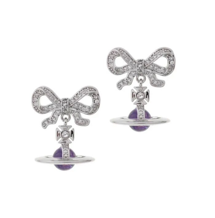 bow earrings (with box)