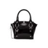 D6C4FADD-4FAE-4903-BF80-8DD9E1572021.jpg Black leather handbag (with dust bag)