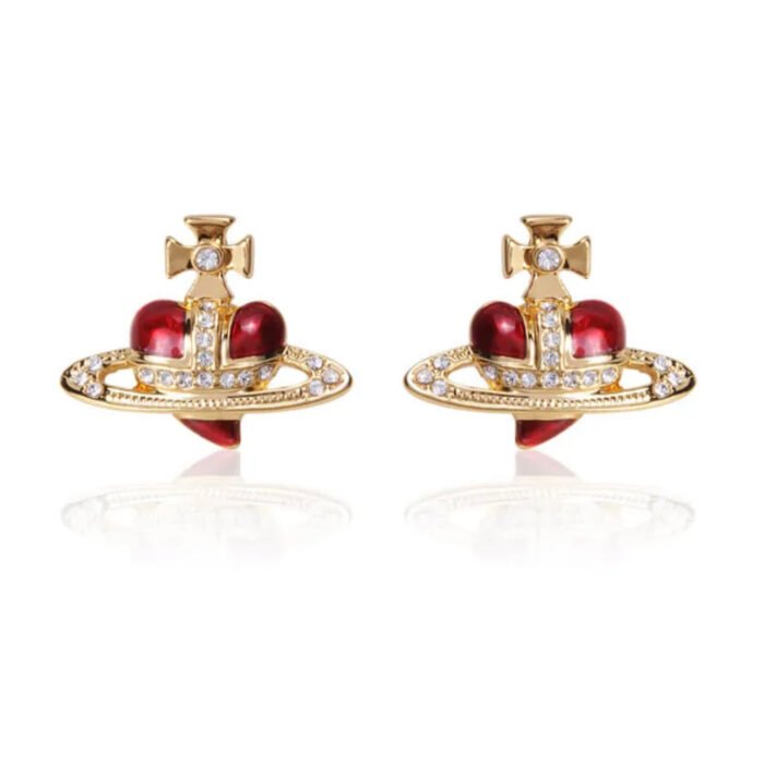 EA8D45A9-EDF9-422E-84CC-D0644B4A7F78.jpg gold and red heart earrings (with box)