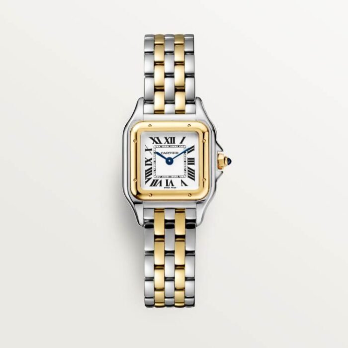 PANTHÈRE DE CARTIER STEEL WITH YELLOW GOLD