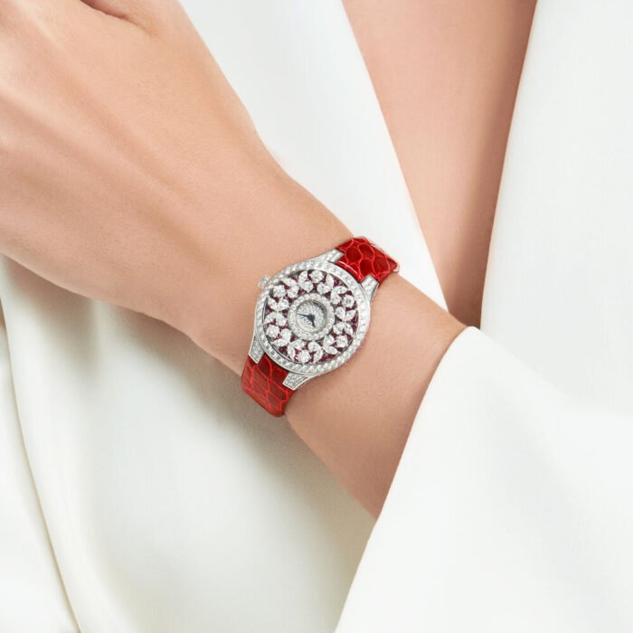 Classic Butterfly Diamond and Ruby Watch