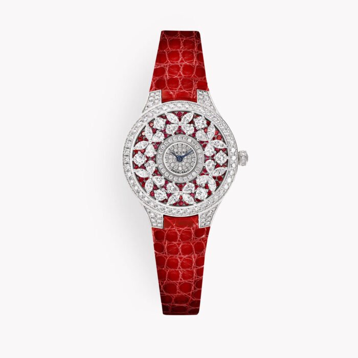 Classic Butterfly Diamond and Ruby Watch