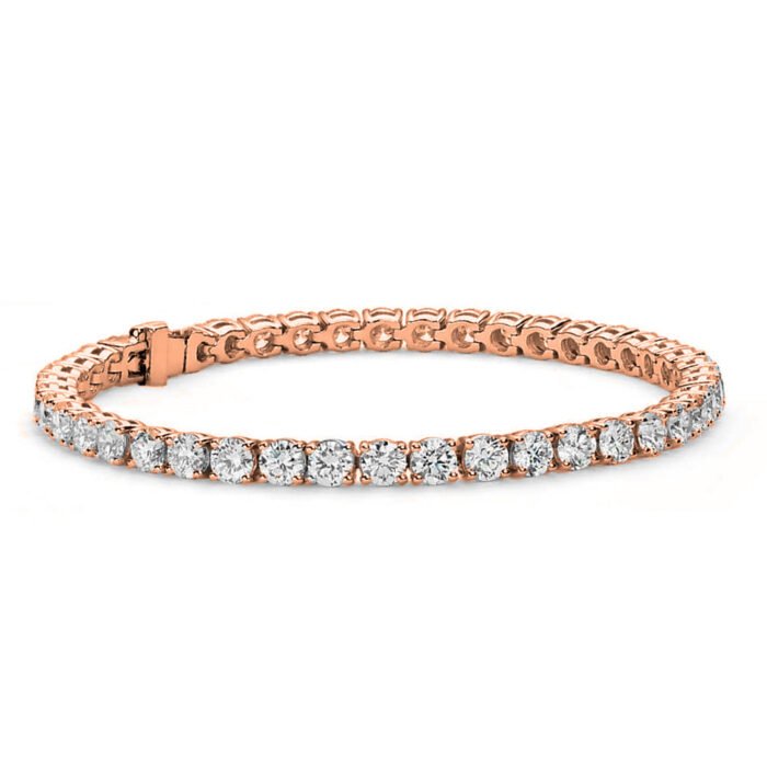Olivia 18k White Gold Plated Tennis Bracelet with Simulated Diamond Cubic Zirconia Crystals