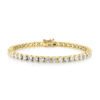Kaylee 18k White Gold Plated Tennis Bracelet with Simulated Cubic Zirconia Crystals
