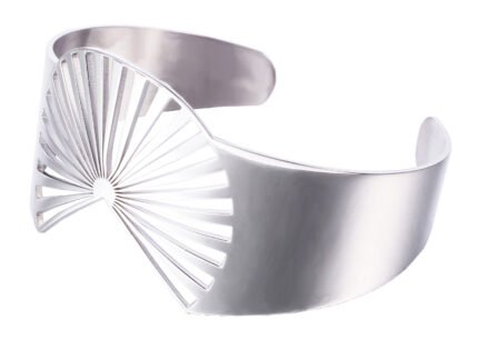 Taylor Charisma 18k White Gold Plated Stainless Steel Bracelet