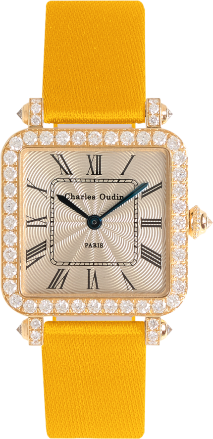 PANSY RETRO WATCH YELLOW GOLD 24MM