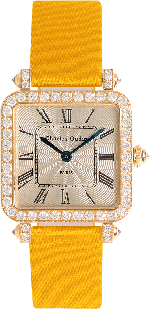PANSY RETRO WATCH YELLOW GOLD 24MM