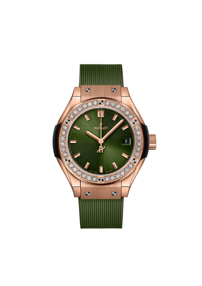 KING GOLD GREEN DIAMONDS 29MM