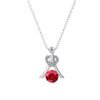 DP0273-2_5_729e9749-35b9-4b4c-a3e1-7c4d864f8f99 Serenity July Birthstone Ruby Necklace. 18k White Gold Plated Silver Necklace with Round Cut Crystals