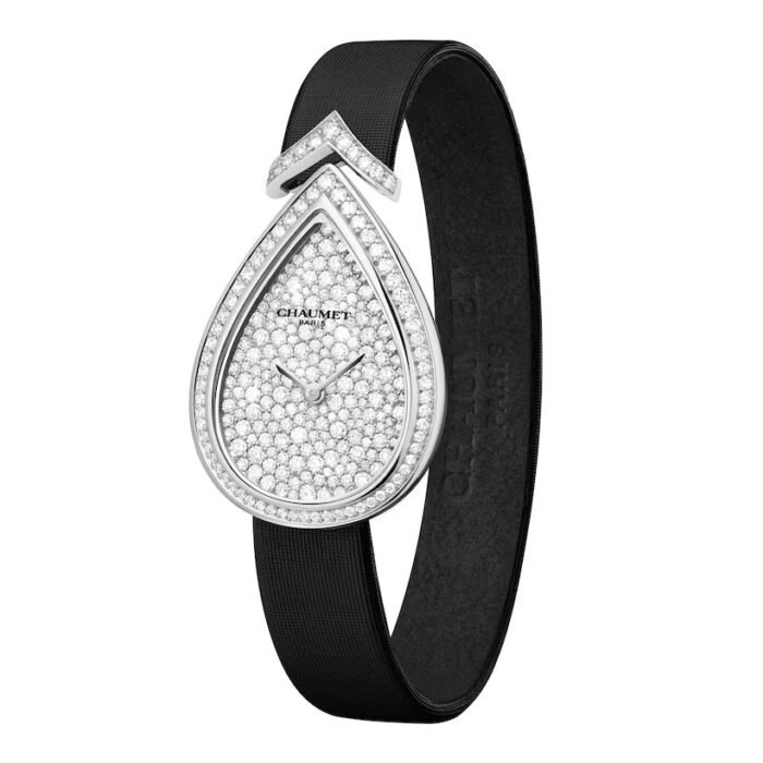 JOSÉPHINE AIGRETTE WATCH White gold, diamonds