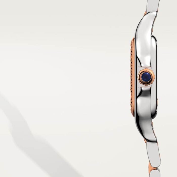 PANTHÈRE DE CARTIER WATCH STEEL WITH ROES GOLD