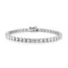 Kaylee 18k White Gold Plated Tennis Bracelet with Simulated Cubic Zirconia Crystals
