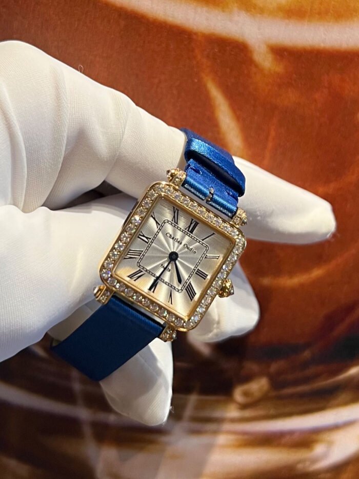 PANSY RETRO WATCH YELLOW GOLD 24MM